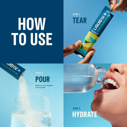 Liquid I.V.® Hydration Multiplier - Strawberry Lemonade | Electrolyte Powder Drink Mix | 3 Pack (48 Servings) - Maple Wellness Supplements