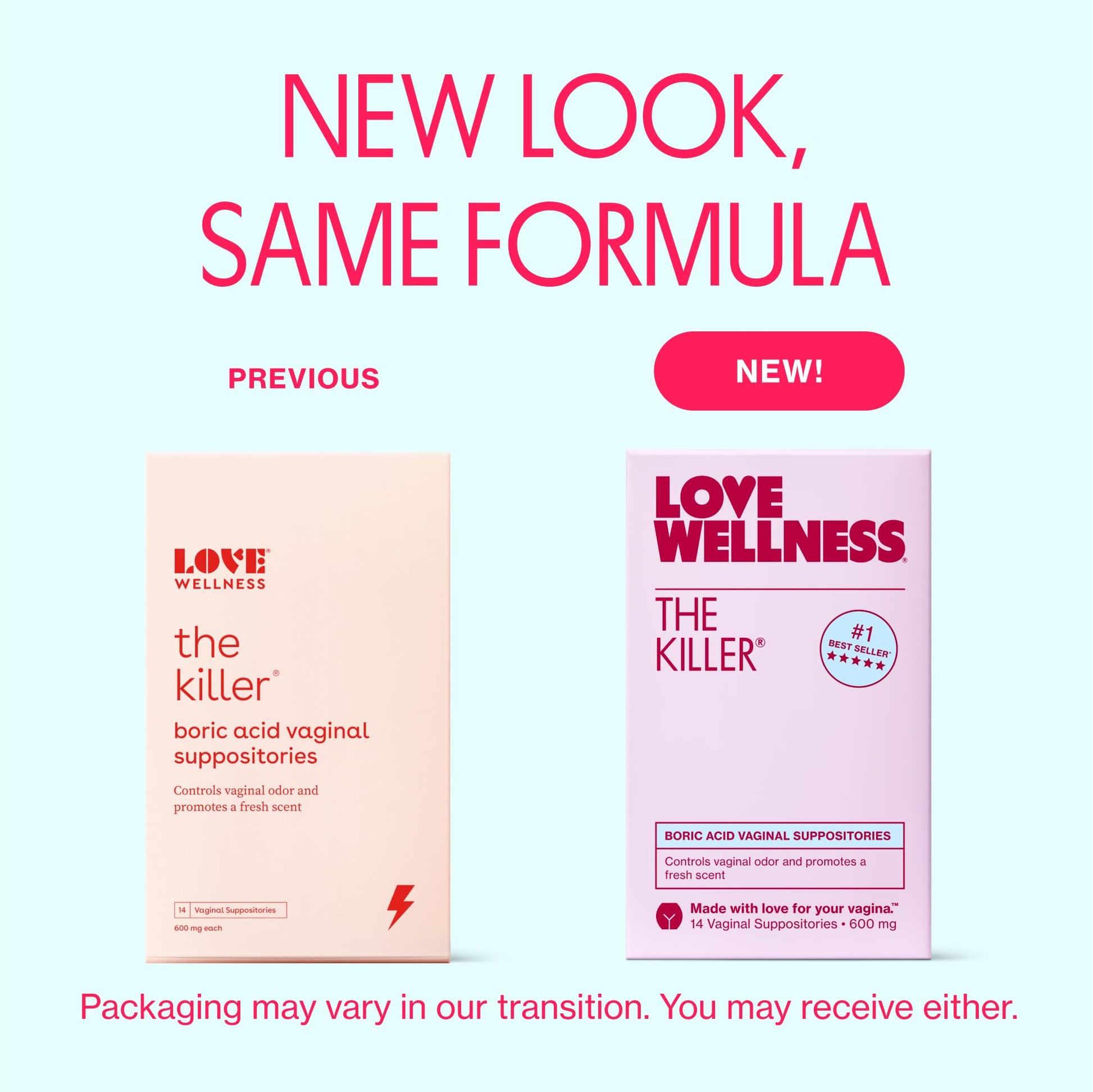 Love Wellness The Killer & Flora Power | Vaginal Suppository Duo with Boric Acid, Probiotics & Vitamin C | Supports pH Balance, Odor Control & Feminine Health | Fragrance-Free, Non-GMO & Paraben Free - Maple Wellness Supplements