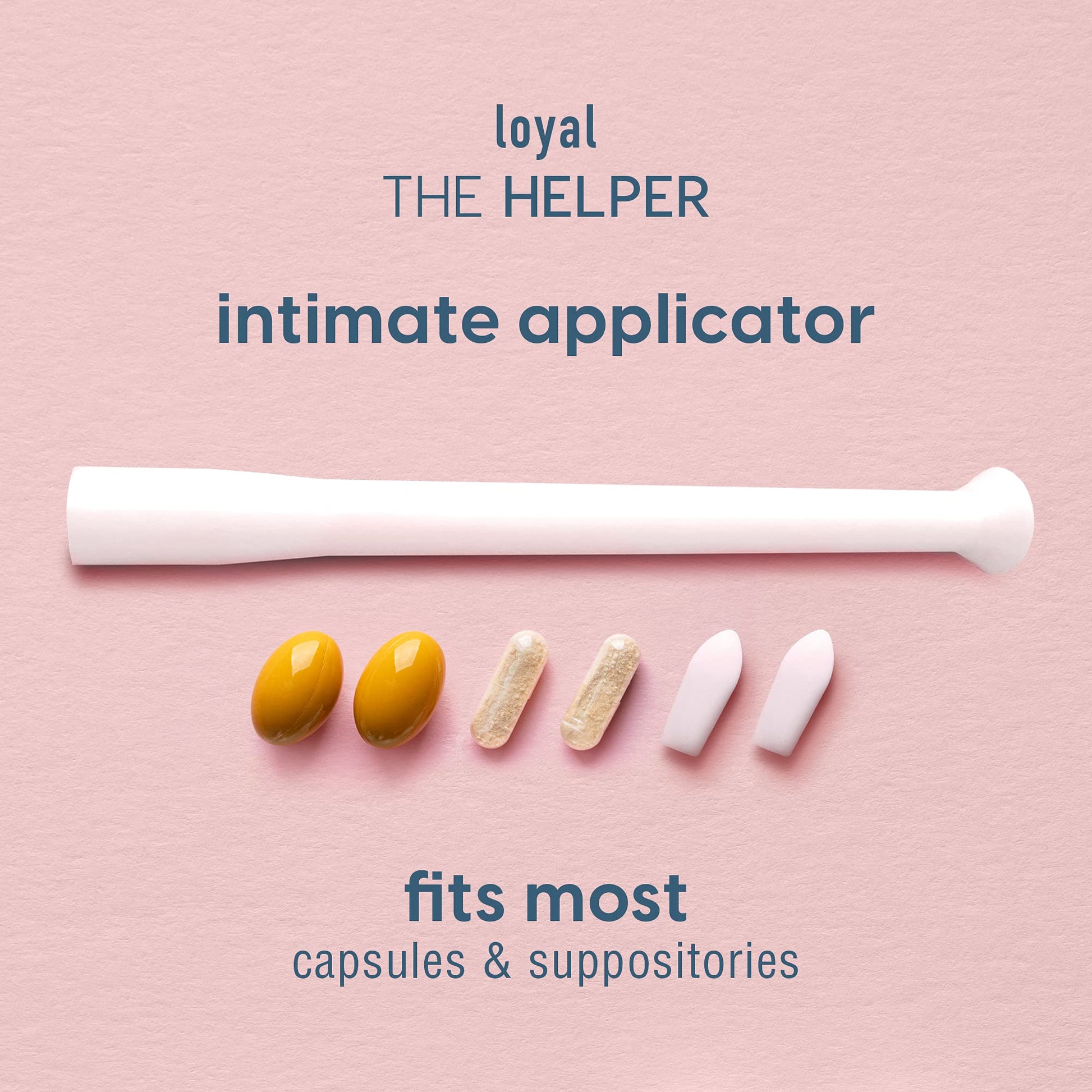 Loyal The Helper Suppository Applicators | Efficient | Compact | Comfortable | Fits Most Brands, Pills, Tablets and Boric Acid Suppositories (30-Pack) - Maple Wellness Supplements