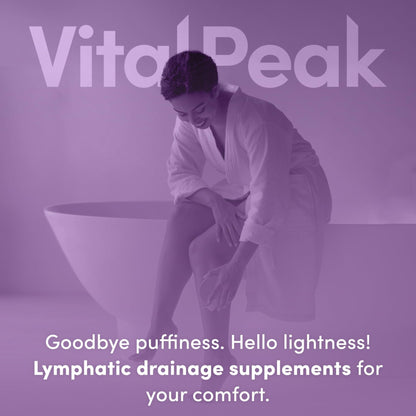 Lymph Peak - Lymphatic Drainage Supplements - Lymph System Support - with Burdock Root, Echinacea Extract, Bromelain, Dandelion Extract & More - Vegan, Non GMO, Gluten Free - 60 Capsules - Maple Wellness Supplements