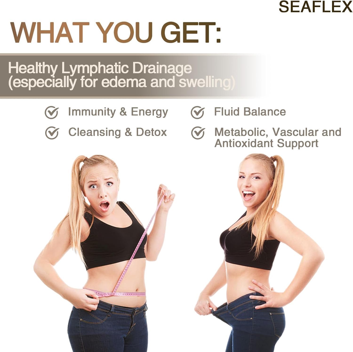 Lymphatic Drainage Capsules Natural Herbal Supplement for Fluid Balance & Immune Health, with Echinacea, Dandelion, and Burdock 60 Capsules - Maple Wellness Supplements