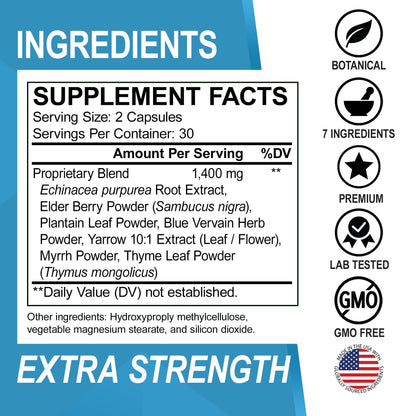 Lymphatic Drainage Supplements Pills - Lymphatic Support Total Herbal Cleanse Products with Echinacea Lymph System Support Supplement for Nodes Legs & Neck - Lymph Node Detox Cleanse System Drainage - Maple Wellness Supplements