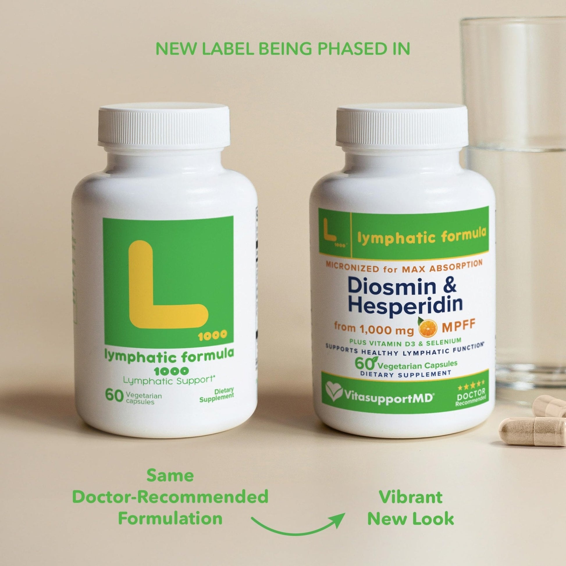 Lymphatic Formula, Diosmin Hesperidin 1000mg Lymphatic Drainage Supplement, Lymph System Support & Detox, Micronized MPFF Complex Blend with Vitamin D3 & Selenium for Immune Health, 60 Capsules - Maple Wellness Supplements