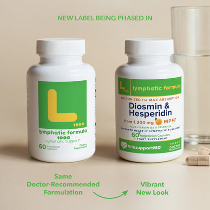 Lymphatic Formula, Diosmin Hesperidin 1000mg Lymphatic Drainage Supplement, Lymph System Support & Detox, Micronized MPFF Complex Blend with Vitamin D3 & Selenium for Immune Health, 60 Capsules - Maple Wellness Supplements