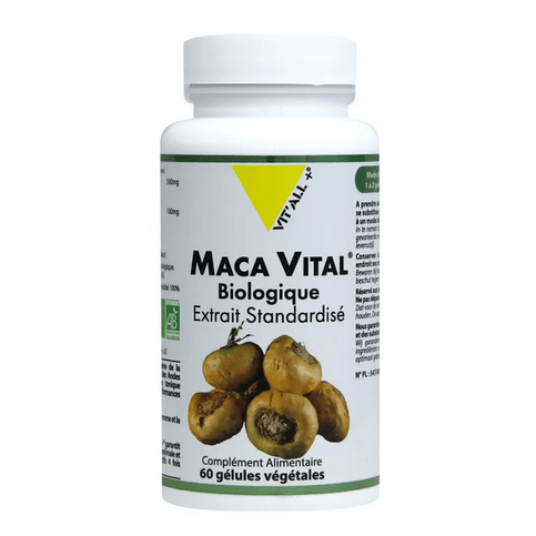 Maca Vital Bio 500 mg 60 gélules VIT'ALL+ - Maple Wellness Supplements