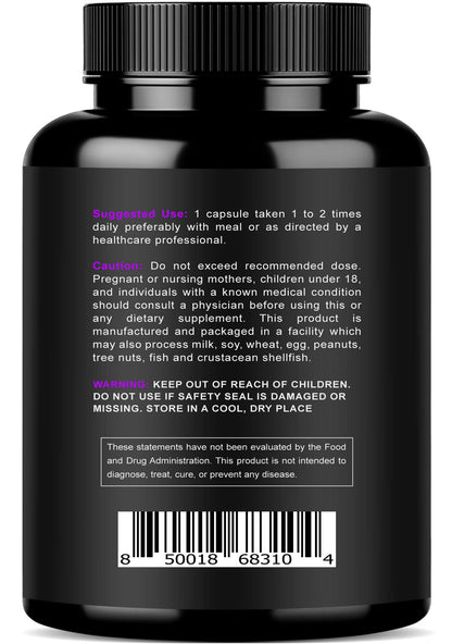 Magnesium Citrate & Oxide 500mg Complex Supplement - High Absorption Maximum Strength - Helps Support Bone Density and Strength, Muscles, Energy and Sleep - 120 Vegan Capsules - Maple Wellness Supplements