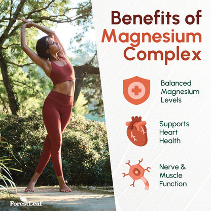 Magnesium Glycinate 500mg Complex - Magnesium Supplement Capsules for Sleep and Calmness - Non-GMO, 3rd Party Tested - Maple Wellness Supplements