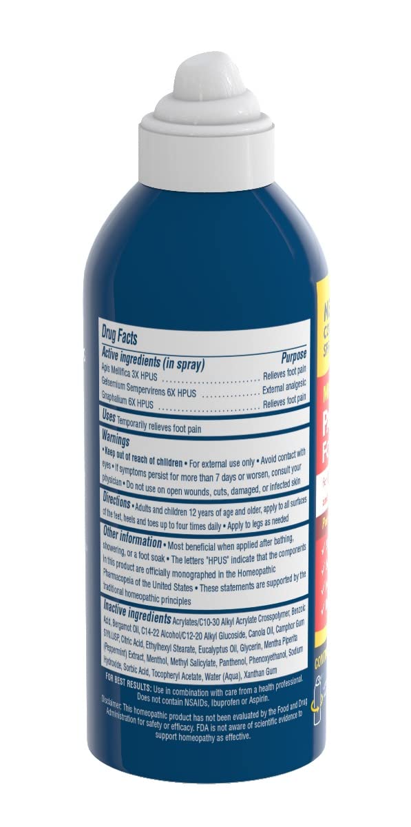 MagniLife Pain Relief Foot Spray, 3 oz, Pain Relief for Burning, Tingling or Sensitivity in Feet and Legs, No Alcohol Cooling Spray Moisturizes Dry, Cracked Heels - Maple Wellness Supplements