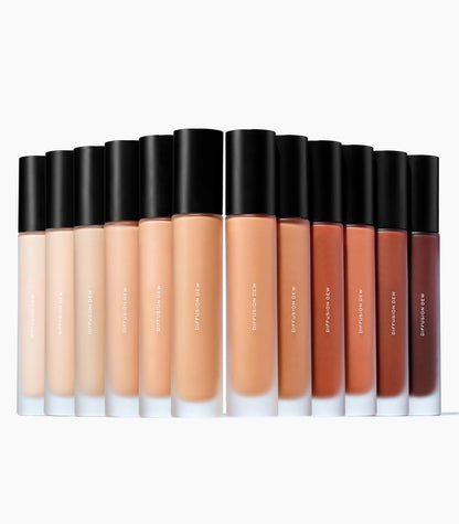 MAKE Beauty Diffusion Dew Skin Tint. Sheer to Medium Coverage Radiant Finish. Blurring, Smoothing, and Brightening for Glowing Complexion. Enhanced with Niacinamide and Adenosine. Tan 06 - Maple Wellness Supplements