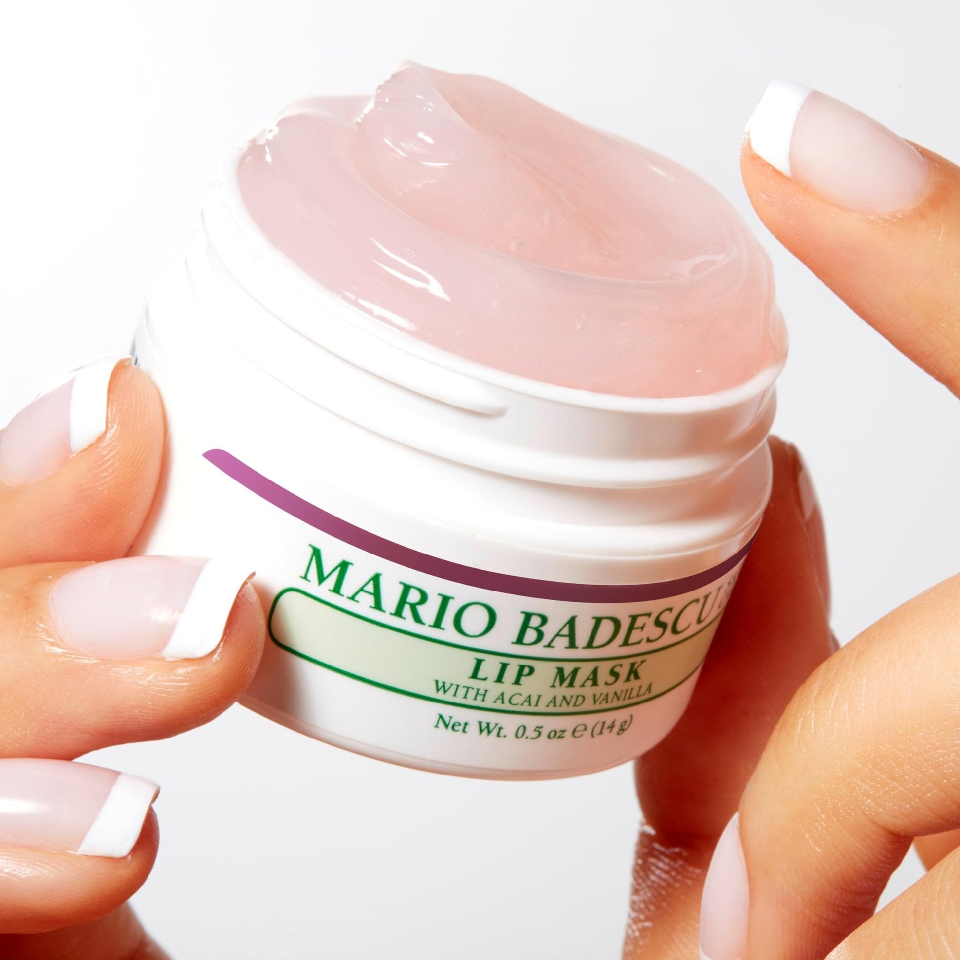 Mario Badescu Lip Mask with Acai and Vanilla for All Skin Types, Overnight Lip Treatment Enriched With Skin - Maple Wellness Supplements