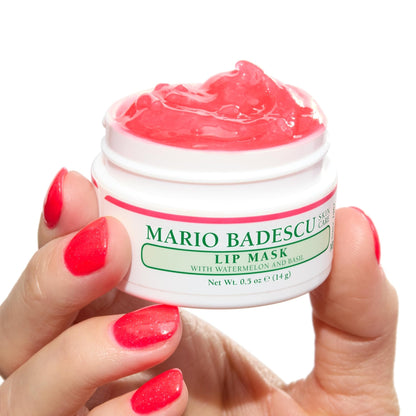 Mario Badescu Lip Mask with Watermelon & Basil for All Skin Types, Overnight Lip Treatment - Maple Wellness Supplements