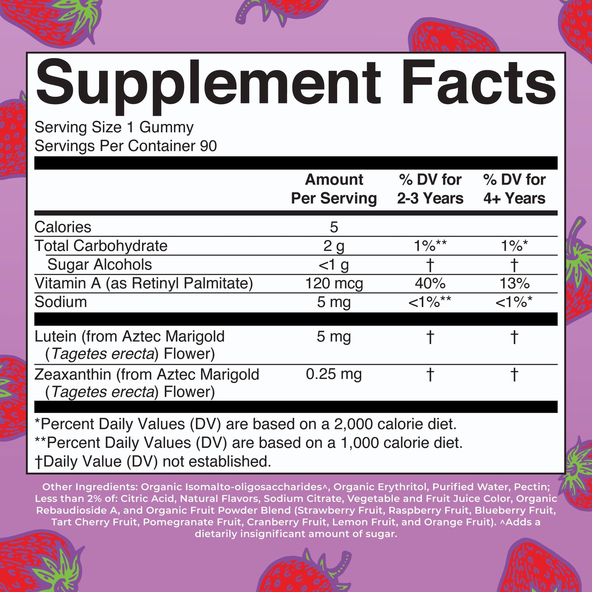 MaryRuth Organics Eye Care Gummies | Eye Health Vitamins for Adults and Kids | Lutein and Zeaxanthin Supplements | for Eyes | Vegan | Non-GMO | Gluten Free | 90 Count - Maple Wellness Supplements