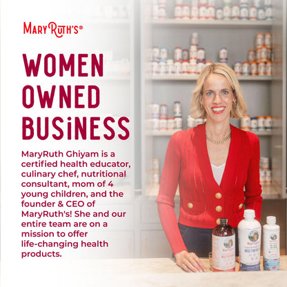 MARYRUTH'S Liquid Morning Multivitamin for Women, Men & Kids | Vitamin A C D E B6 B12 Biotin Zinc | Beauty | Vegan | Non-GMO | Gluten Free | 32 Servings - Maple Wellness Supplements