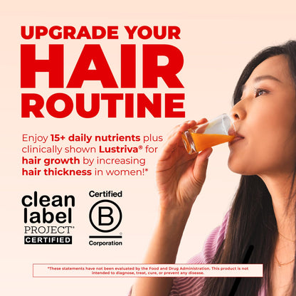 MARYRUTH'S Liquid Multivitamin+Hair Growth | Biotin 10000mcg | Lustriva Hair Growth Supplement | Clinically Tested in Women for Thicker Hair&Facial Wrinkle - Maple Wellness Supplements
