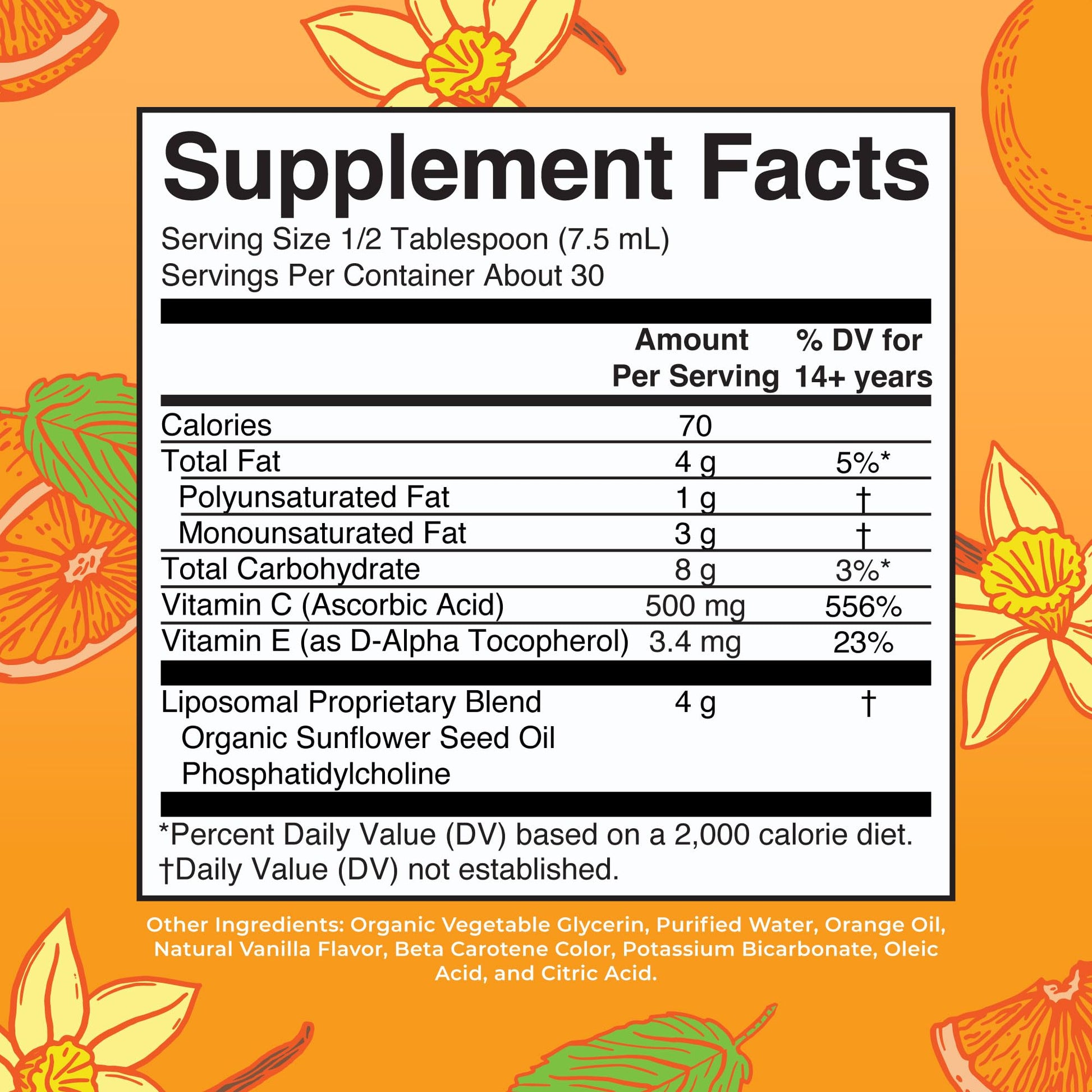 MaryRuth's Megadose Liquid Vitamin C Liposomal | 500 mg Per Serving | Ultra Absorption | Immunity | Antioxidant Support | Collagen Formation | Vegan | Gluten Free | Sugar Free | 7.6 Oz | 30 Servings - Maple Wellness Supplements