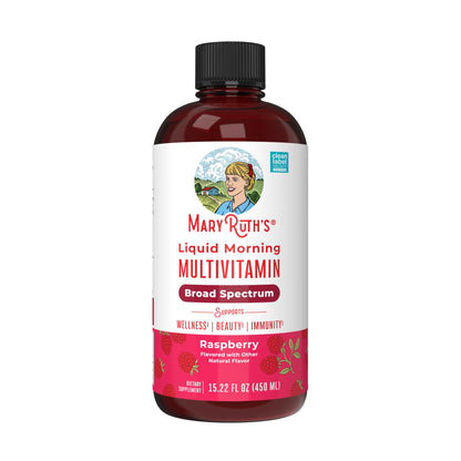 MARYRUTH'S Multivitamin for Women, Men & Kids | Liquid Morning Multivitamin | Vitamin A C D E B6 B12 Biotin Zinc - Maple Wellness Supplements