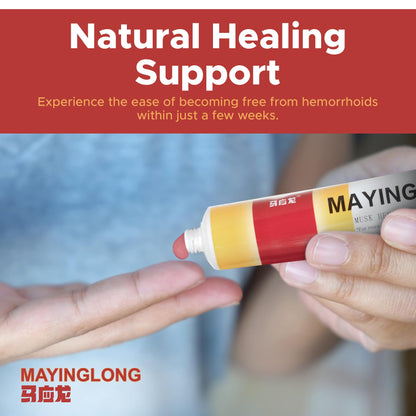 Mayinglong Musk Hemorrhoidal Ointment, Helps Relieve Itching, Burning, or Discomfort Fast (3 Pack) - Maple Wellness Supplements