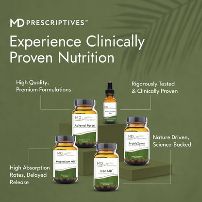 MD Prescriptives - ProbioZyme - Vegetarian Digestive Enzymes - Supplement for Digestive & Gut Health - 90 Capsules - Maple Wellness Supplements