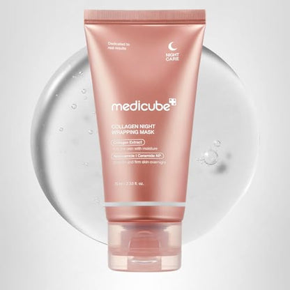 medicube Wrapping Mask Collagen Overnight Peel Off Facial Mask | Elasticity & Hydration Care, Reduces Sagging & Dullness - Maple Wellness Supplements