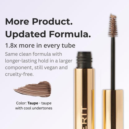 Merit Brow 1980 Volumizing Tinted Eyebrow Gel-Pomade - Taupe - Taupe with Cool Undertones - Maple Wellness Supplements