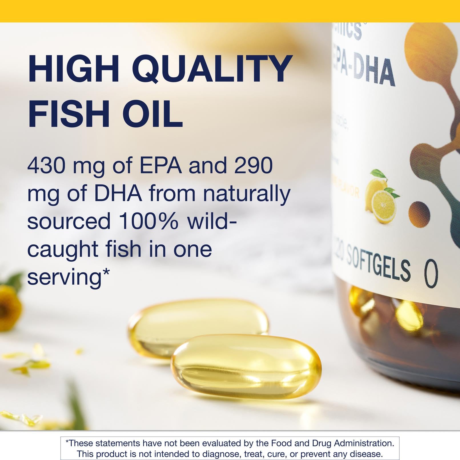 Metagenics OmegaGenics Fish Oil EPA-DHA 720 mg - High Potency Omega-3 Supplement* - Supports Heart, Joint, Brain & Immune Health* - Maple Wellness Supplements