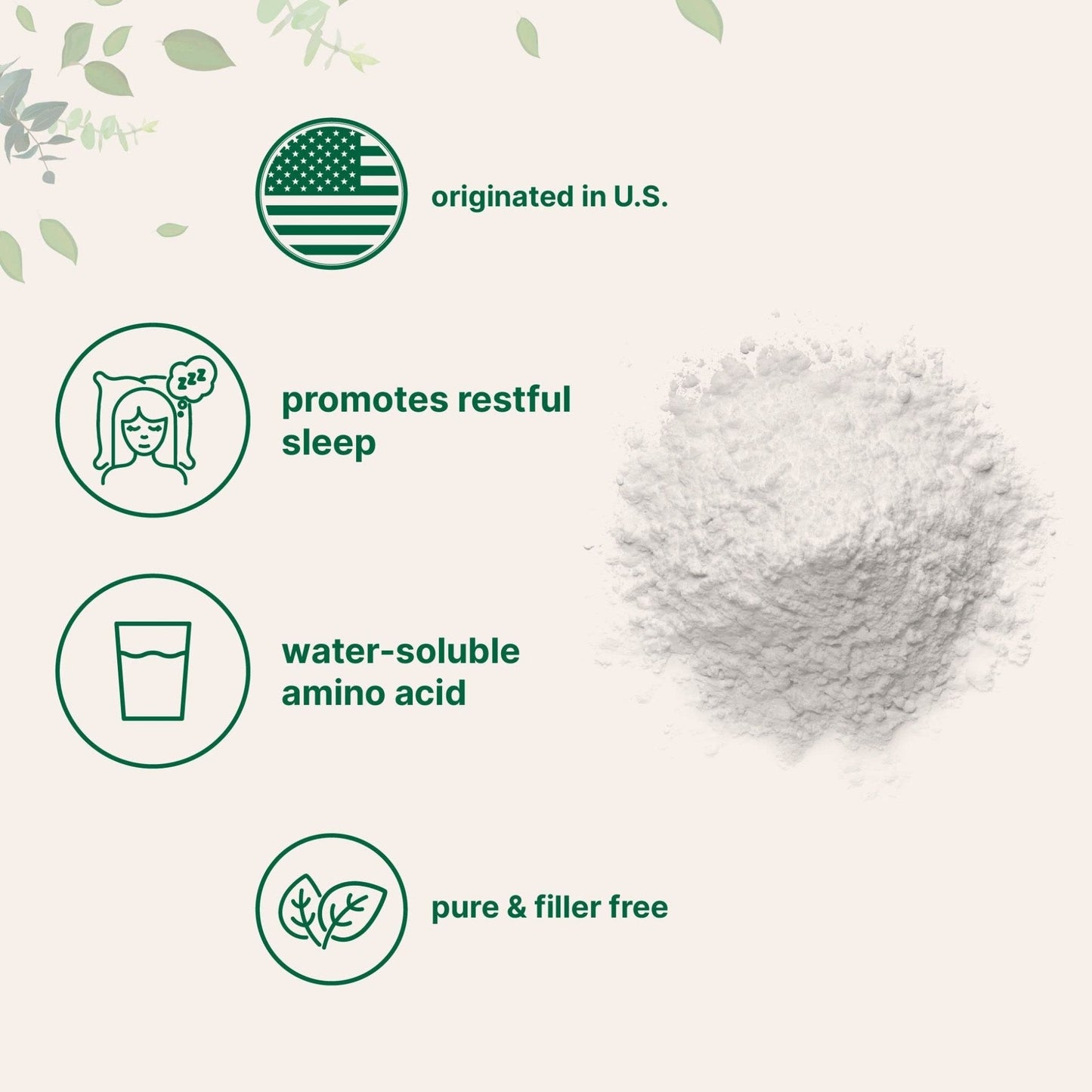 Micro Ingredients Glycine Powder, 1KG (2.2 Pounds), Glycine 1000mg Per Serving, Water Soluble and Products of USA - Maple Wellness Supplements