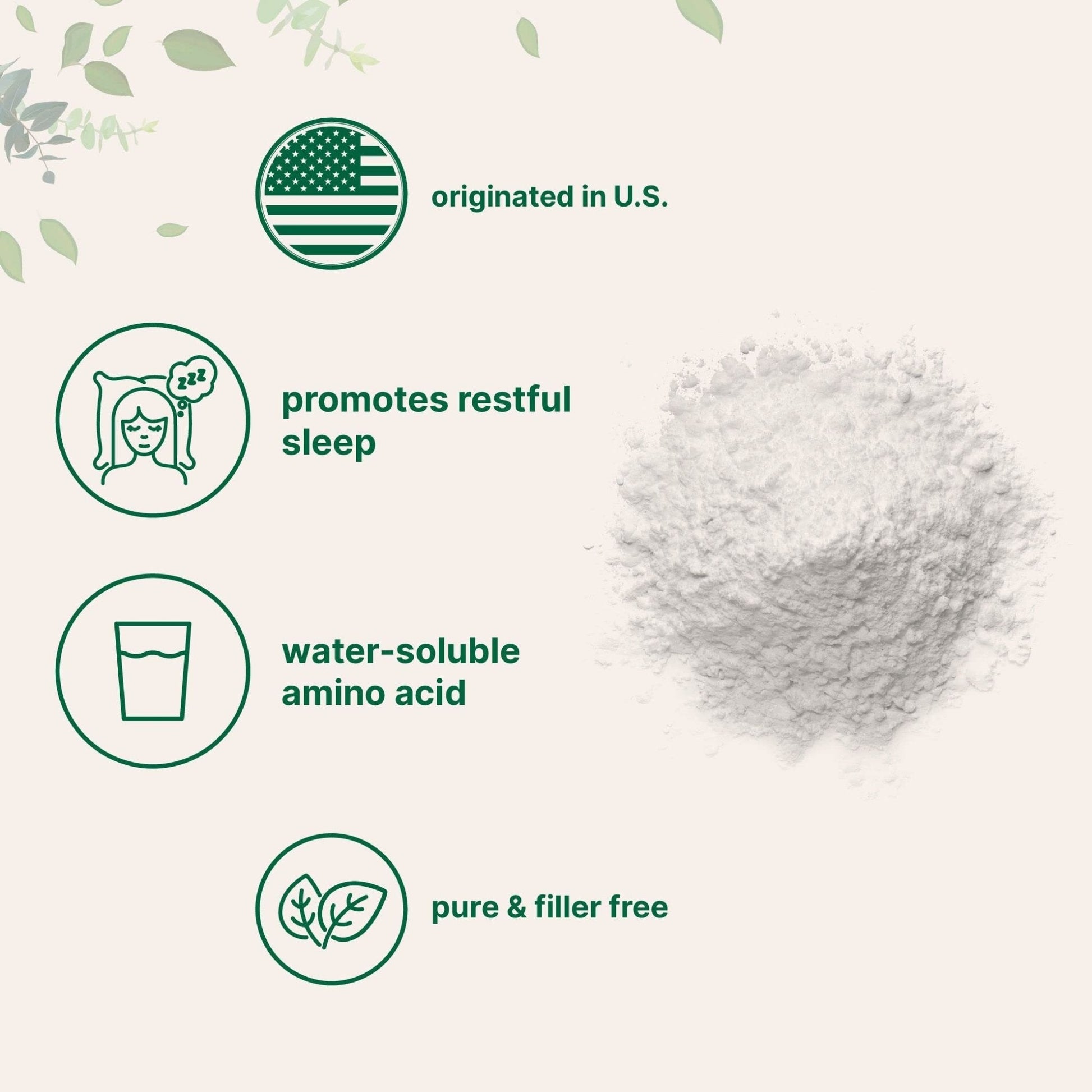 Micro Ingredients Glycine Powder, 1KG (2.2 Pounds), Glycine 1000mg Per Serving, Water Soluble and Products of USA - Maple Wellness Supplements