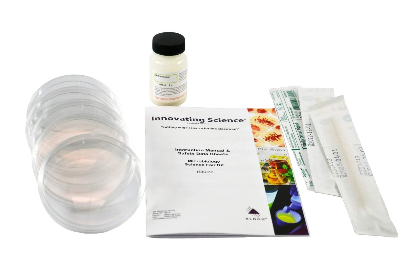 Microbiology Science Kit - Grow Your Own Bacteria from Everyday Items - Includes Agar, Petri Dishes, Swabs & Instructional Booklet - Science at Home Series - Innovating Science - Maple Wellness Supplements