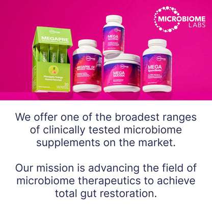 Microbiome Labs RestorFlora - Men's & Women's Probiotics for Digestive Health & Gut Reset - Spore Based Saccharomyces Boulardii Probiotics - Maple Wellness Supplements