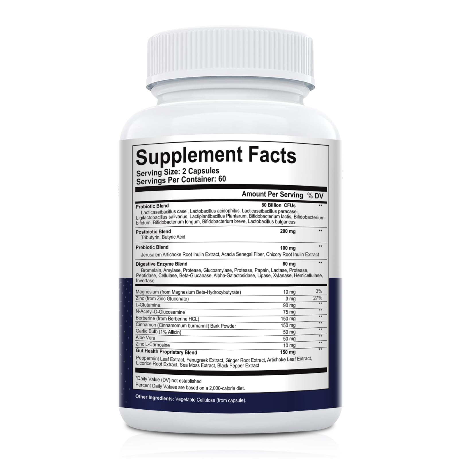 Migcopat Probiotics for Digestive Health, 80 Billion CFU Probiotics, Prebiotics, Postbiotics & Digestive Enzymes, Gut Health Capsules with Berberine, Cinnamon, - Maple Wellness Supplements