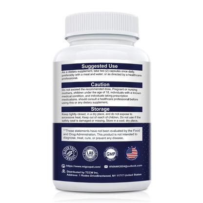 Migcopat Probiotics for Digestive Health, 80 Billion CFU Probiotics, Prebiotics, Postbiotics & Digestive Enzymes, Gut Health Capsules with Berberine, Cinnamon, - Maple Wellness Supplements