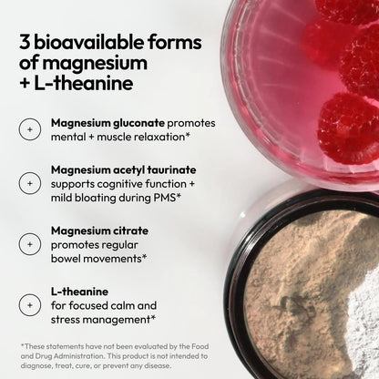 Moon Juice Magnesi-Om Magnesium Powder Supplement - Chelated Magnesium Complex + L-Theanine Blend for Rest, Relaxation & Regularity - Maple Wellness Supplements