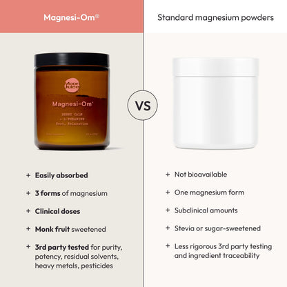 Moon Juice Magnesi-Om Magnesium Powder Supplement - Chelated Magnesium Complex + L-Theanine Blend for Rest, Relaxation & Regularity - Maple Wellness Supplements