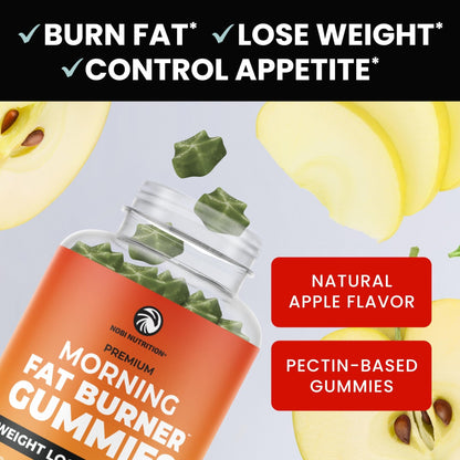 Morning Fat Burner Gummies for Weight Loss for Women & Men | Thermogenic Belly - Maple Wellness Supplements