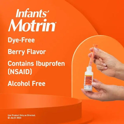 Motrin and Zarbee’s Essentials for Infants Infants' Concentrated Liquid Medicine Drops with Ibuprofen and Zarbee's Baby Coughⱡ Syrup + Immune with Organic Agave + Zinc - Maple Wellness Supplements