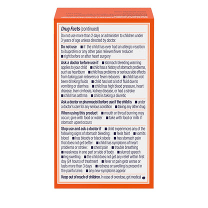 Motrin Children's Dye-Free Chewable Tablets with Ibuprofen, Kids' Fever Reducer & Pain Reliever for Sore Throat, Fever, Toothache & Pain Relief, Grape Flavor, 24 Ct - Maple Wellness Supplements