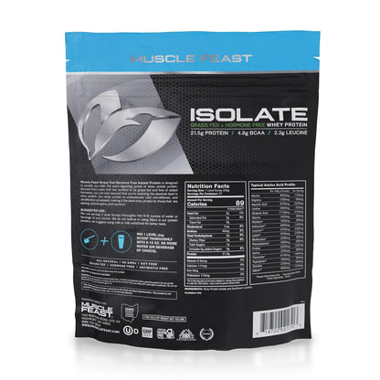 Muscle Feast Grass-Fed Whey Protein Isolate, All Natural Hormone Free Pasture Raised - Maple Wellness Supplements