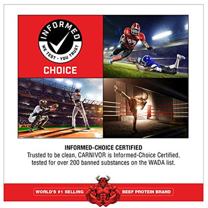 MuscleMeds, Carnivor Beef Protein Isolate Powder 56 Servings, Chocolate, 72 Ounce - Maple Wellness Supplements