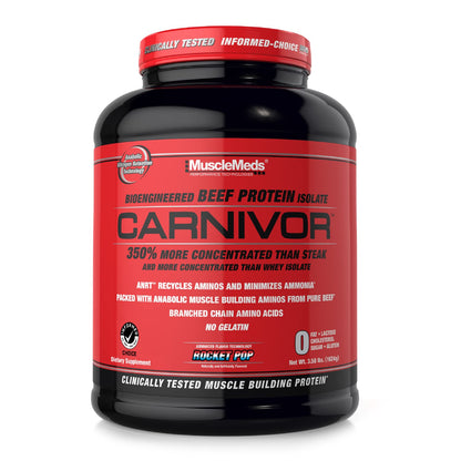 MuscleMeds CARNIVOR Beef Protein Isolate Powder, Muscle Building, Recovery, Lactose - Maple Wellness Supplements