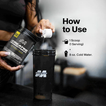 MuscleTech Creatine Monohydrate Powder, Platinum Pure - Unflavored Micronized Creatine for Men & Women - Workout Supplements for Performance, Muscle Recovery & Builder - Maple Wellness Supplements