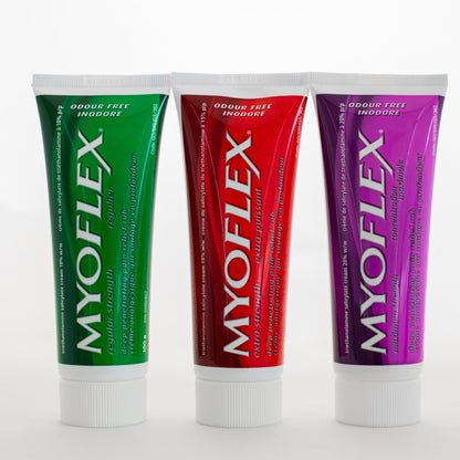 Myoflex Pain Relief Rub | Odourless | Provides Deep Penetrating Relief of Muscle Soreness & Joint Pain | Menthol Free | Stain Free | Non-Greasy | Great for Ages 2+ | 100 Grams (Maximum Strength) - Maple Wellness Supplements