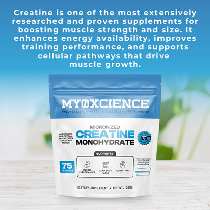 MYOXCIENCE Micronized Creavitalis Creatine | The World’s Purest Micronized Form of Creatine Monohydrate | Supports Muscle Performance - Maple Wellness Supplements