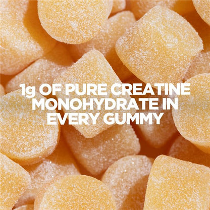 Myprotein Creatine Gummies, 5g Creatine Monohydrate per Serving, Peach, 90 Count, 18 Servings, Chewable Post/Pre Workout Strength & Recovery Sports Nutrition Supplement, Vegan, Non-GMO - Maple Wellness Supplements