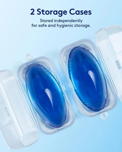 nalax Hemorrhoid Ice Pack 2 Pack – Ultra-Soft Reusable Cooling Gel Pads for Fast Relief, FSA-HSA Eligible Cold Therapy for Hemorrhoid Sufferers & Postpartum Moms, Includes 2 Storage Cases - Maple Wellness Supplements