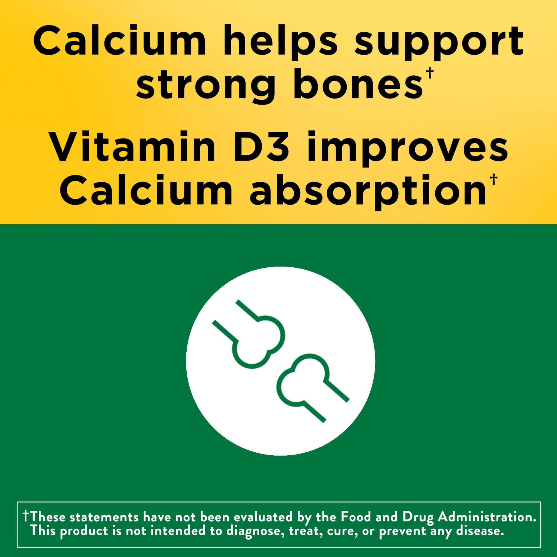 Nature Made Calcium 600 mg with Vitamin D3, Dietary Supplement for Bone Support, 220 Tablets - Maple Wellness Supplements