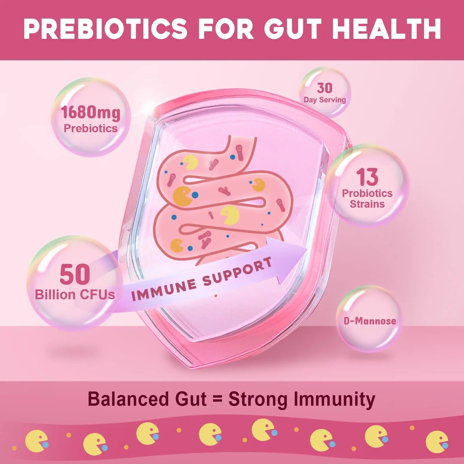 NATURE TARGET Probiotics for Women Probiotic Powder - 50 Billion CFUs, 13 Strains Supports for Digestive Vaginal Health, Bloating Relief, 30 Stick Packs - Maple Wellness Supplements