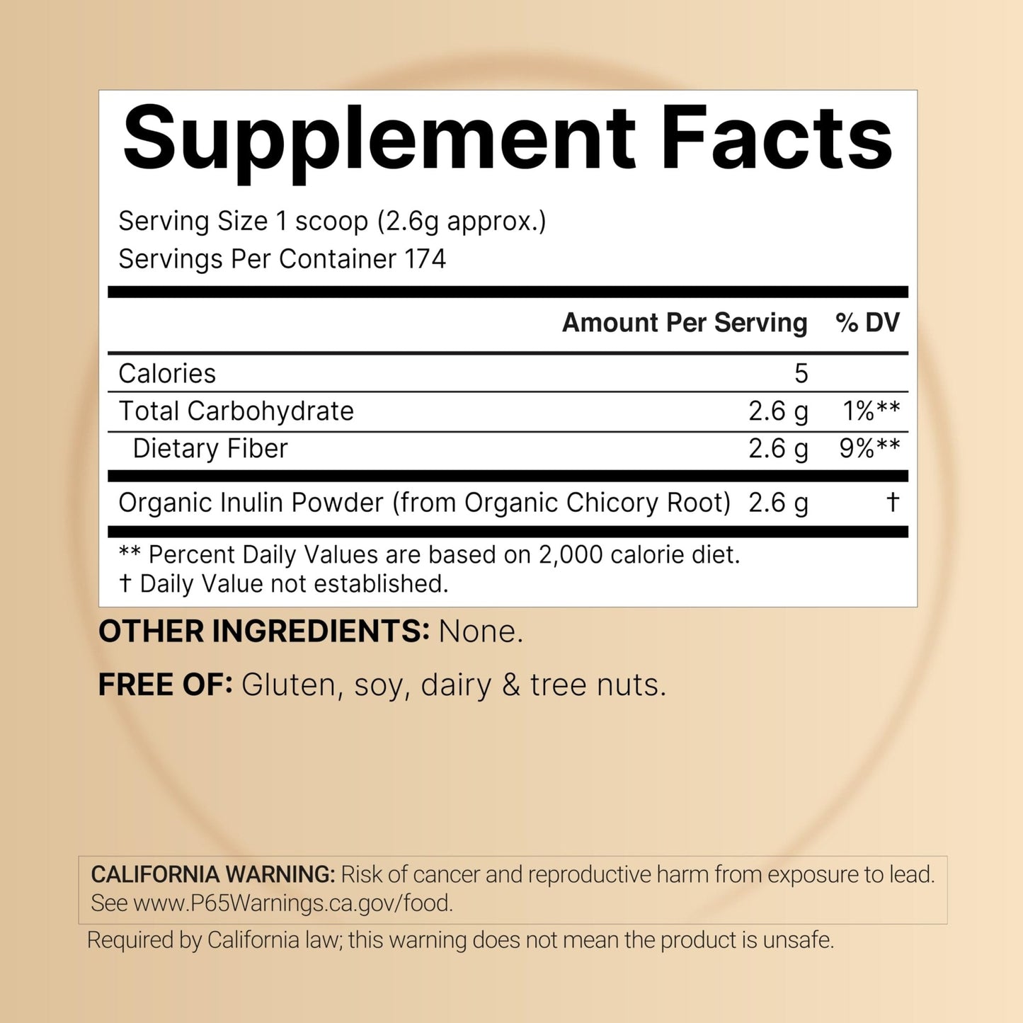 NatureBell Organic Inulin Prebiotic Fiber Powder, 1lb | Natural Chicory Root Source – Easily Mixes with Coffee or Smoothies – Fiber Supplement for Women & Men - Maple Wellness Supplements