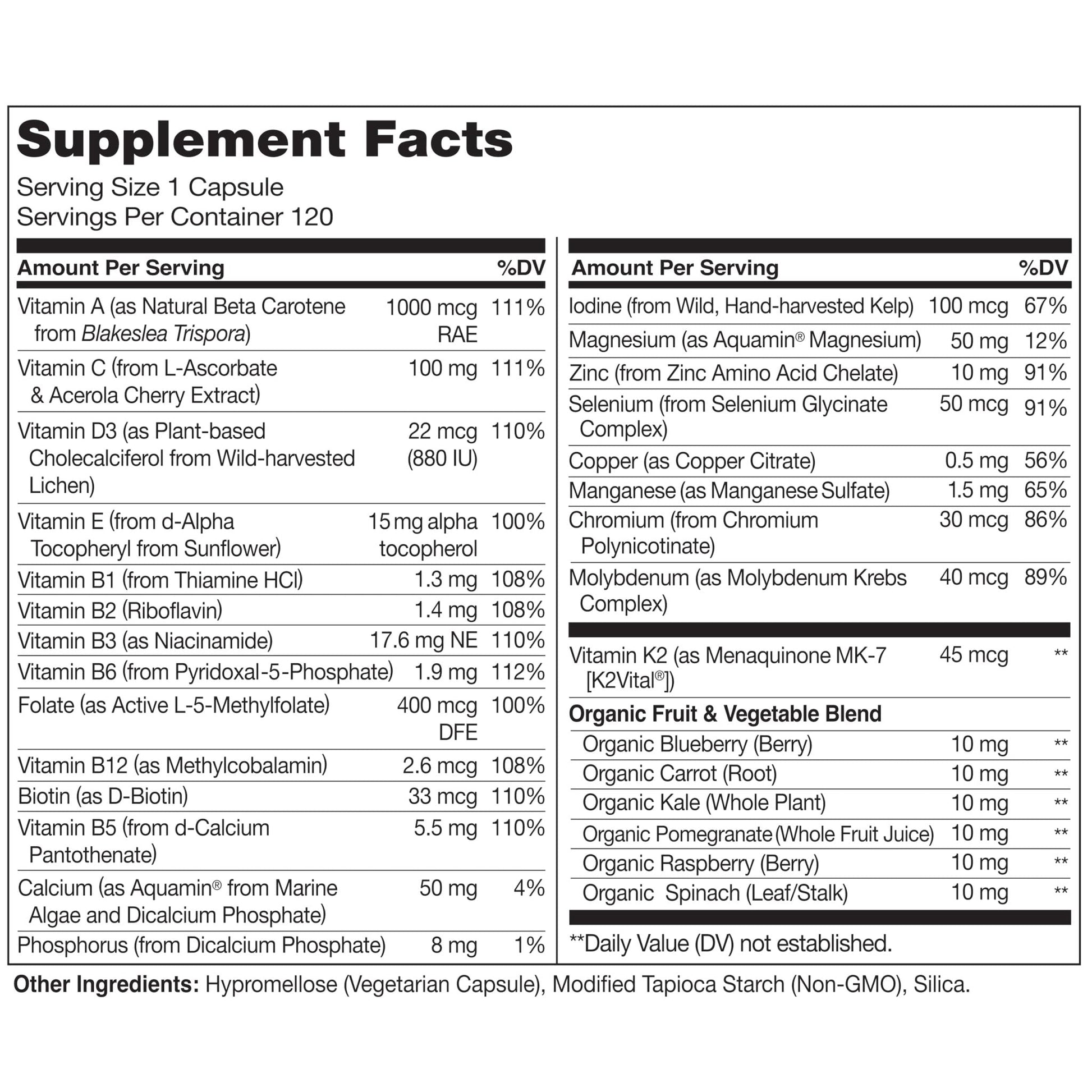 NATURELO Mens Multivitamins - One Daily Multivitamin for Men with Vitamins, Minerals & Organic Whole Foods, Boost Energy & Health - Maple Wellness Supplements
