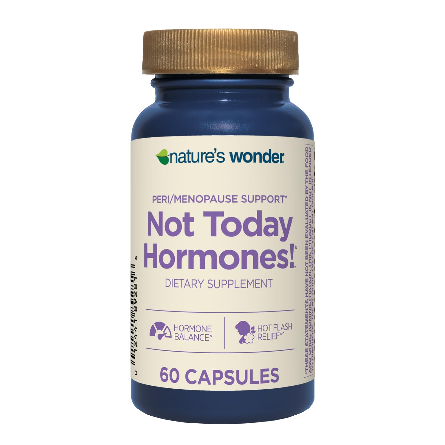 Nature's Wonder Not Today Hormones Perimenopause and Menopause Support Supplement for Women with Estro-G100, Supports Hot Flashes and Night Sweats 60 Vegetarian Capsules, 60 Day Supply - Maple Wellness Supplements