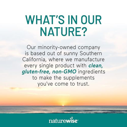 NatureWise Extra-Strength Omega 3 Fish Oil Supplement - 1000mg per Serving - 600 EPA & 400 DHA and Vitamin E - Support for Heart & Brain Health - Lemon Flavor - Maple Wellness Supplements